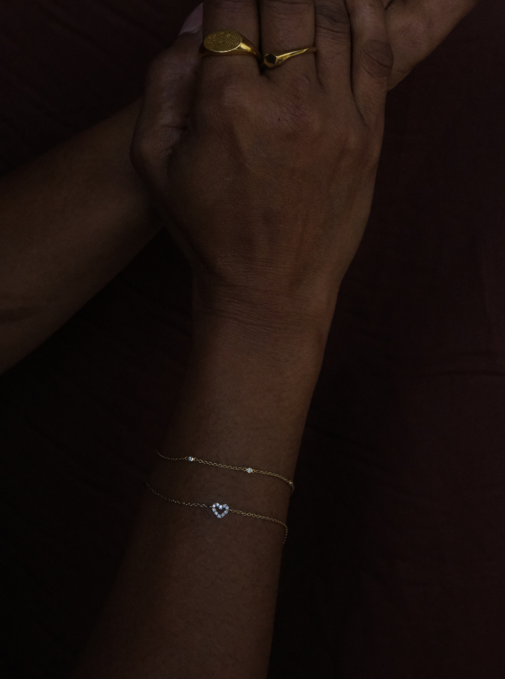 Yuri Solid Trio Bracelet Golden