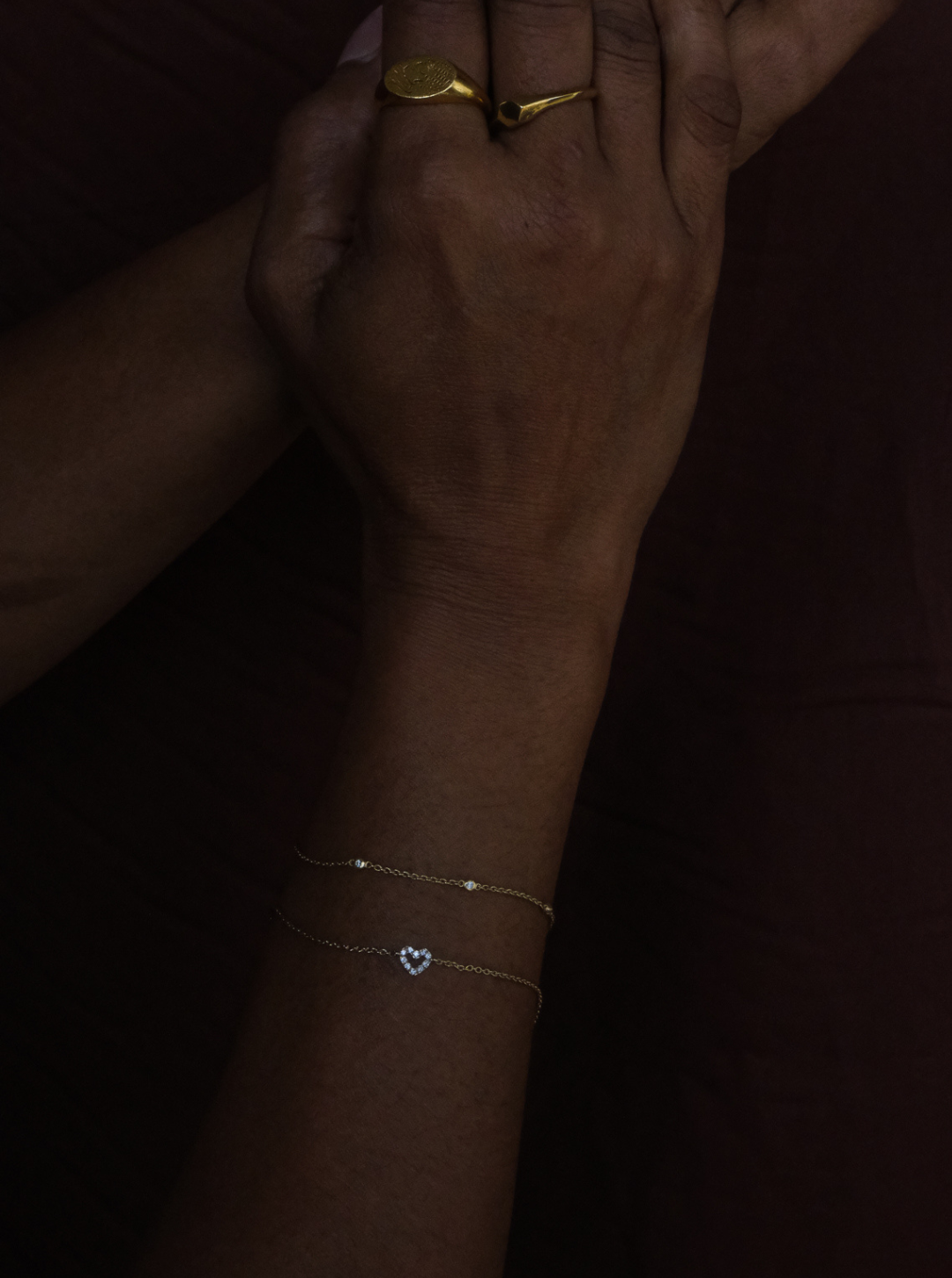 Yuri Solid Trio Bracelet Golden