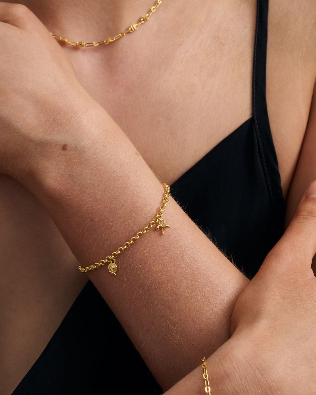 Rolo Charm Bracelet Golden
