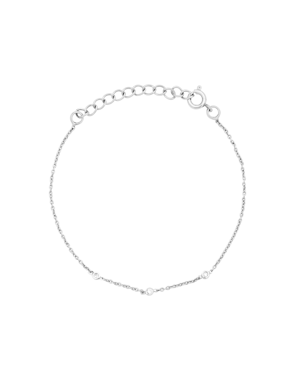 Yuri White Trio Bracelet